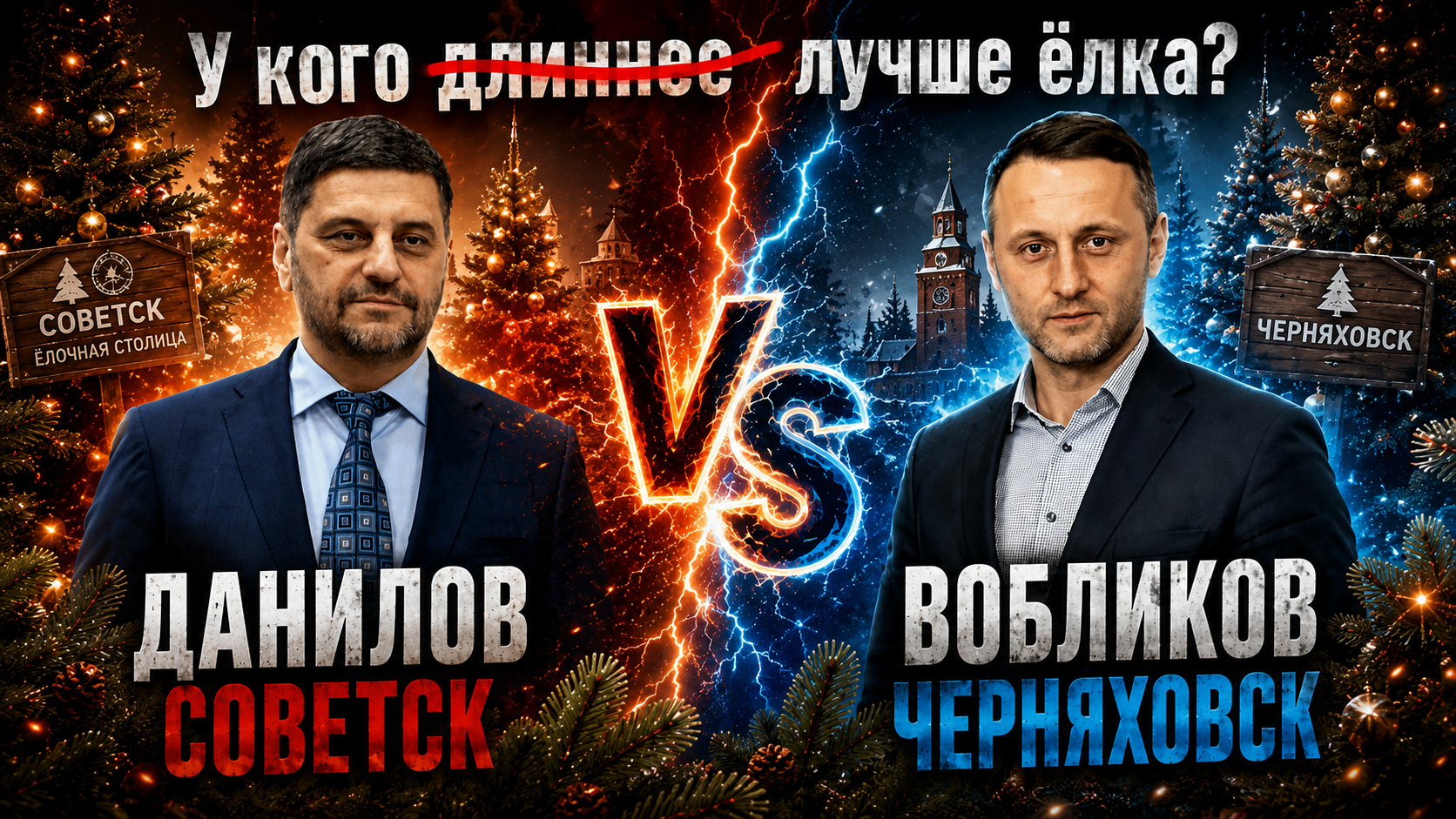 У кого… ЛУЧШЕ? Советск и Черняховск будут мериться «ёлками» на Новый год